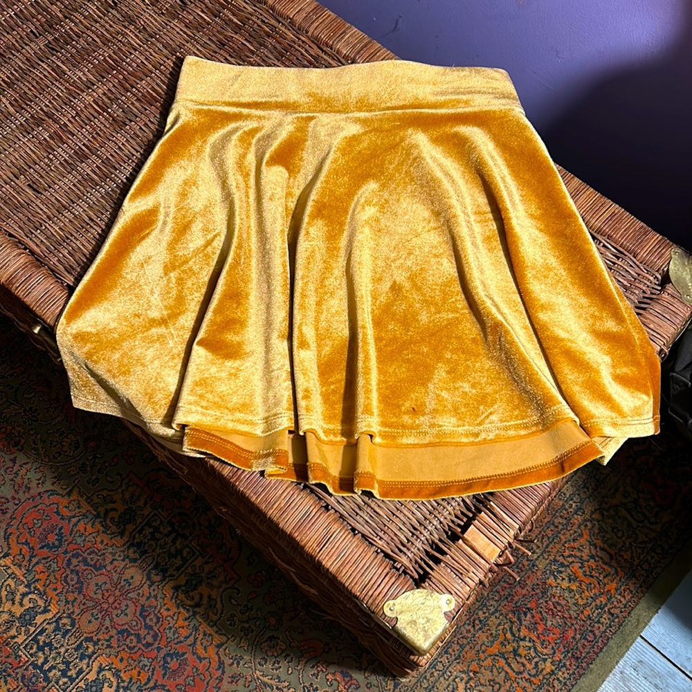 Velvet skater skirt - like new!